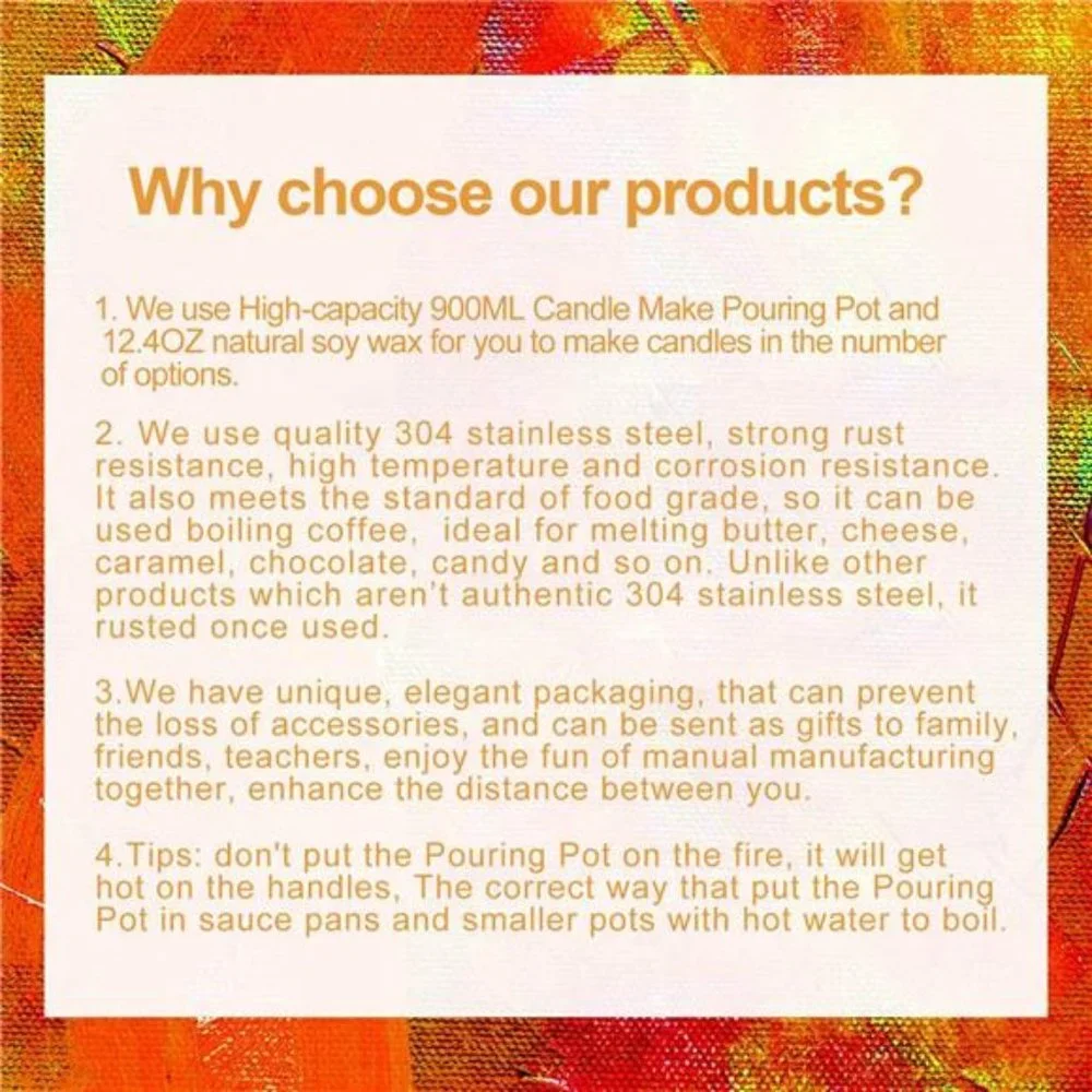 Candle Making Kit Supplies,DIY Craft Tools Including Candle Make Pouring Pot - Picture 5 of 8